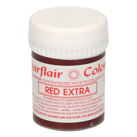 Sugarflair Max Concentrate Paste Colour RED EXTRA 42g