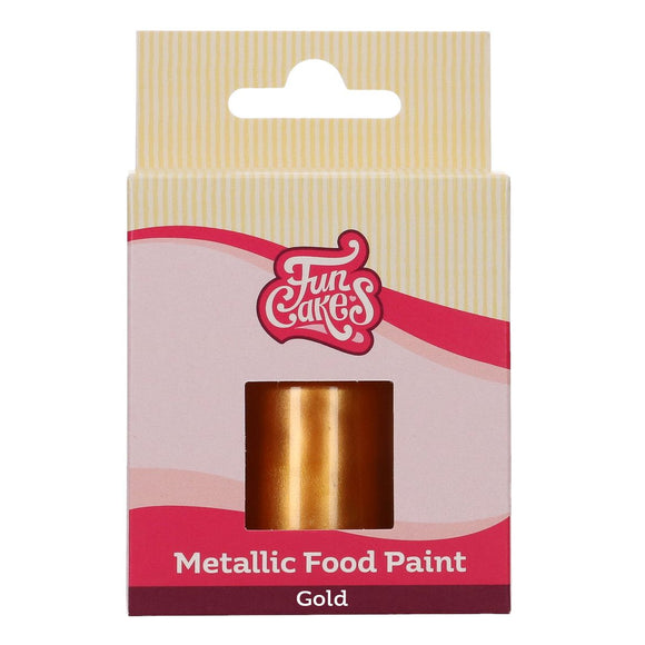 FunCakes Metallic Food Paint Gold 30 ml