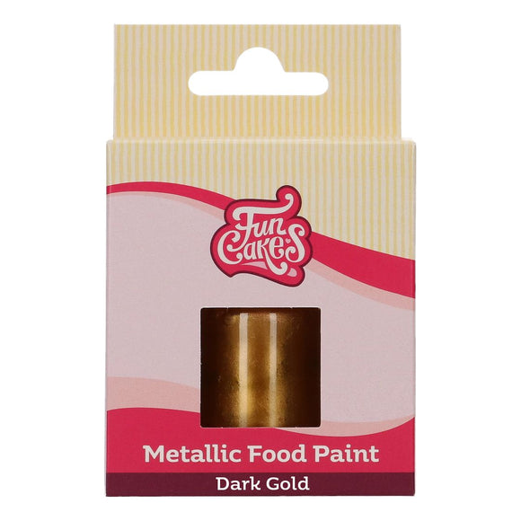 FunCakes Metallic Food Paint Dark Gold 30 ml