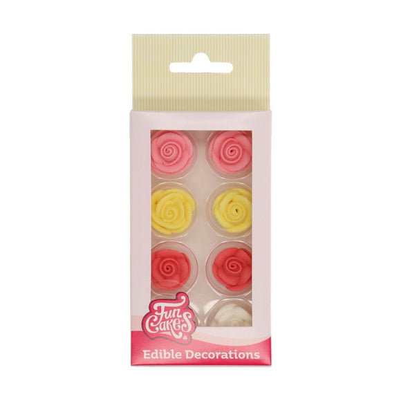 FunCakes Suikerdecoratie Rozen Set/8