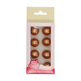 FunCakes Pearl Choco Balls Bronze Gold Set/8