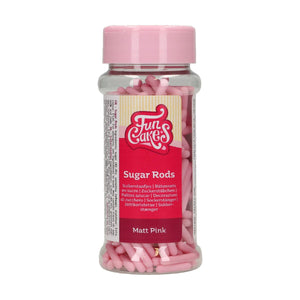 FunCakes Matte Sugar Rods XL Roze 70 g
