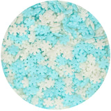 FunCakes Sneeuwvlokken Wit/Blauw 50 g