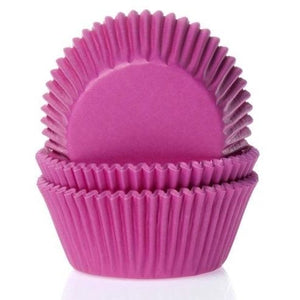 House of Marie Baking Cups Fuchsia/Hot Pink pk/50