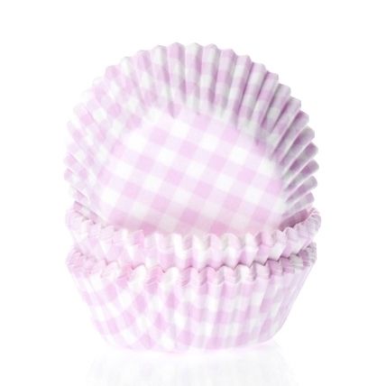 House of Marie Mini Baking cups Ruit Roze pk/60