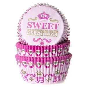 House of Marie Baking cups Sweet Sixteen  pk/50