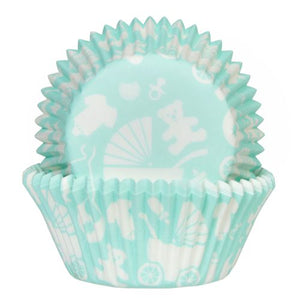 House of Marie Baking Cups Baby Mint pk/50
