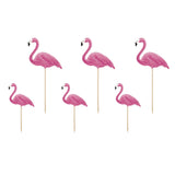 PartyDeco Toppers Flamingo Set/6