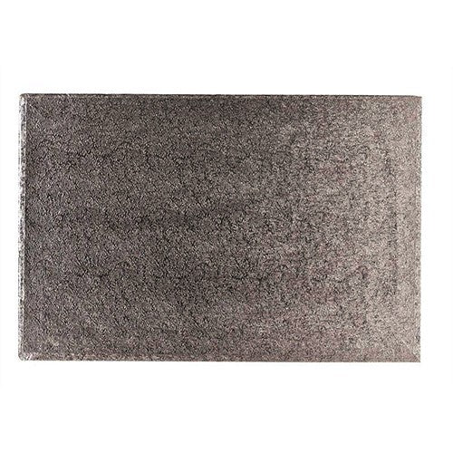 Cakeboard Zilver rechthoek 35,5x30,5 cm