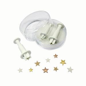 PME Miniature Star Plunger Cutter set 3 stuks.