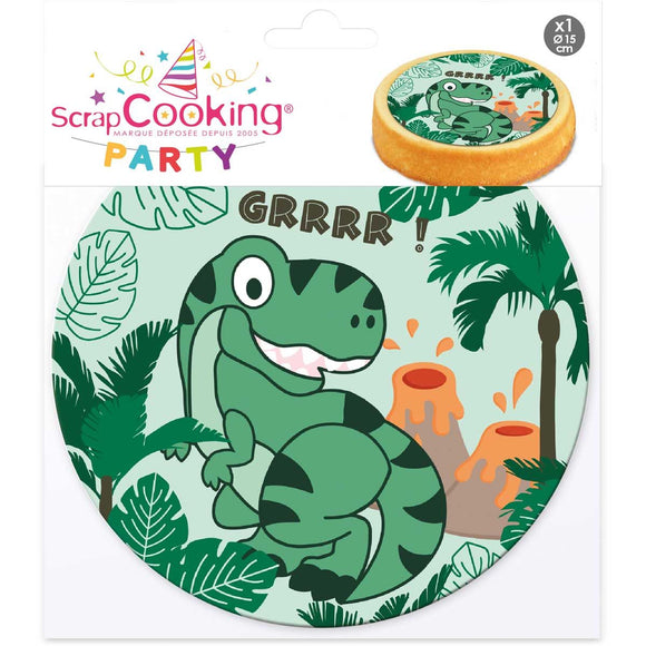 ScrapCooking Wafer Disc Dino Ø14 cm