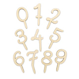 Scrapcooking Cake Topper Wood Number Set/10