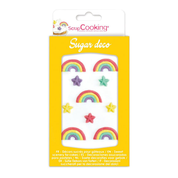 ScrapCooking Suikerdecoraties Regenboog Set/10