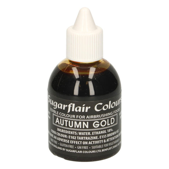 Sugarflair Airbrush Colouring Autumn Gold 60ml