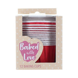 Culpitt Cupcake Cups Rood 50mm 12st.