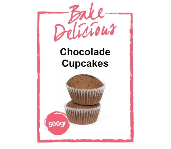 Bake Delicious Chocolade Cupcakes 500gr