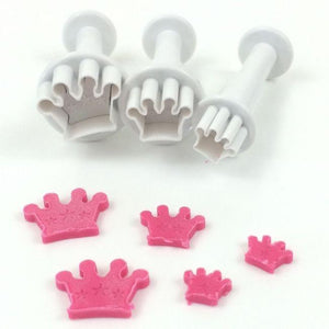 Dekofee Mini Plungers Crowns set 3 stuks.