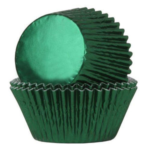 House of Marie Baking Cups Folie Groen pk/24