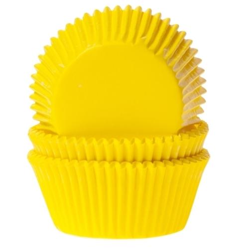 House of Marie Baking cups Geel 50 stuks.