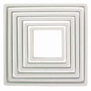 PME Plastic Cutter Square Set 6 stuks