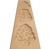Speculaasplank Kerst (Kaars/Sneeuwpop/Kerstboom) (3x) 8x7cm.