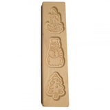 Speculaasplank Kerst (Kaars/Sneeuwpop/Kerstboom) (3x) 8x7cm.