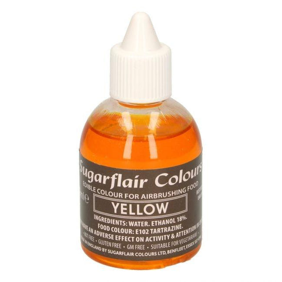 Sugarflair Airbrush Colouring Yellow 60ml