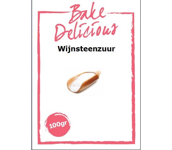 Bake Delicious Wijnsteenzuur 100gr